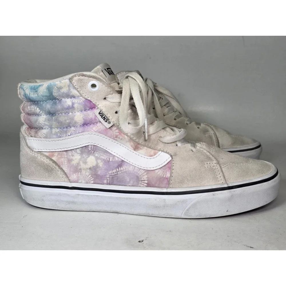 Vans‎ Filmore Hi Heart Tie Dye Women's Sneakers Size 8.5 High Top Suede Shoes